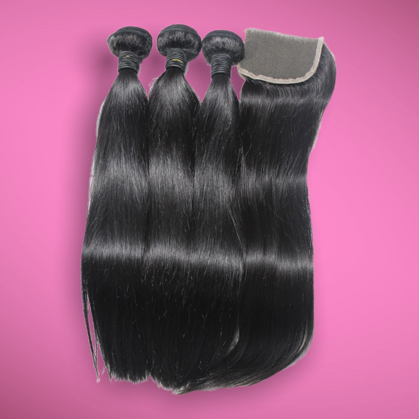 3 STRAIGHT BUNDLE + CLOSURE DEAL